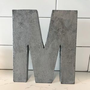 Anthropologie Silver Metal Initial “M”